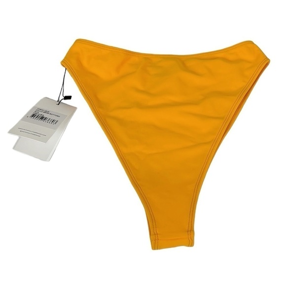 Faithfull The Brand Dylla Bikini Bottoms Women's US 4 Sun Orange Yellow NWT, - Picture 4 of 13